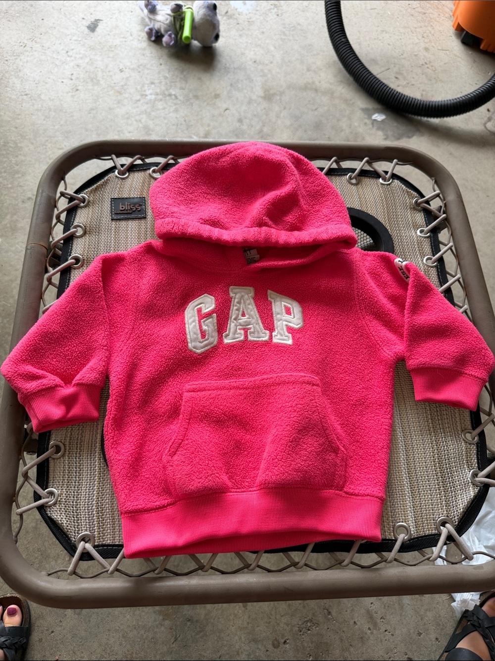 GAP Bright Pink Fleece Hoodie for Kids